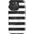 Black and White Striped Marble iPhone 16 Pro Impact Case
